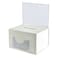 Azar Displays White Extra Large Lottery Box W/ Pocket, Lock and Keys 206390 - alternate 1